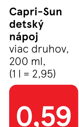 Capri-Sun detský nápoj