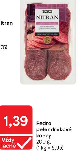 Tesco Nitran saláma balená