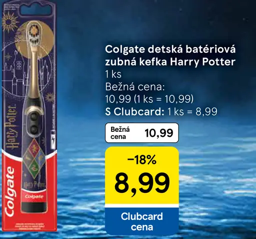 Detská bateriová zubná kefka Colgate Harry Potter