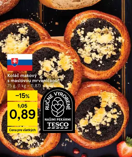Koláč makový s maslovou mrveničkou