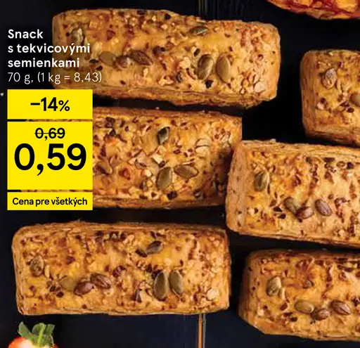 Snack s tekvicovými semienkami