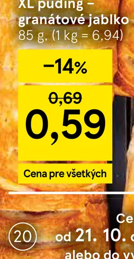 XL puding granátové jablko
