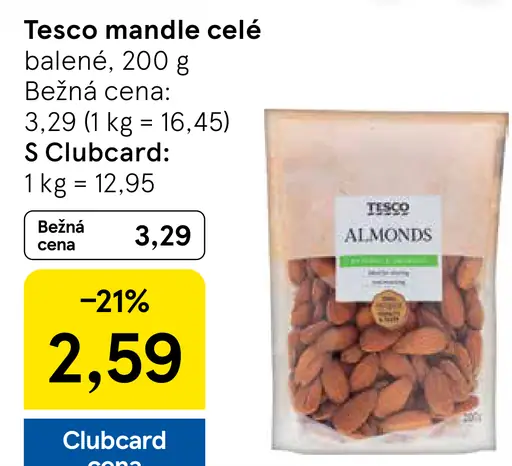 Tesco mandle celé