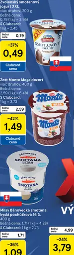 Milsy Bánovecká smotana kyslá pochúťková 16 %