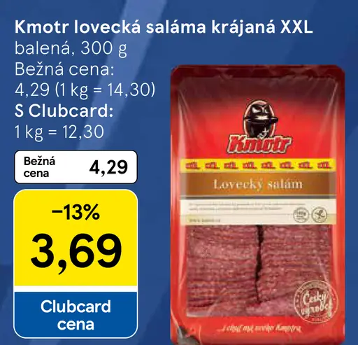 Kmotrov lovecká saláma krájaná XXL