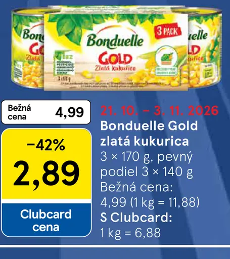 Bonduelle Gold Zlatá kukurica