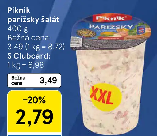Piknik Parížsky lahôdkový šalát