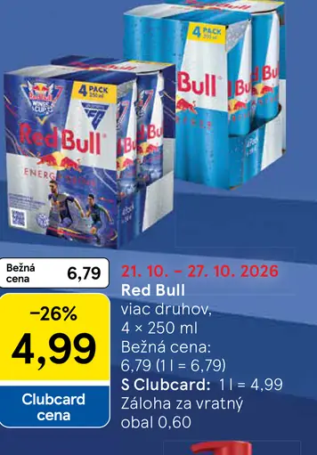 Red Bull viac druhov