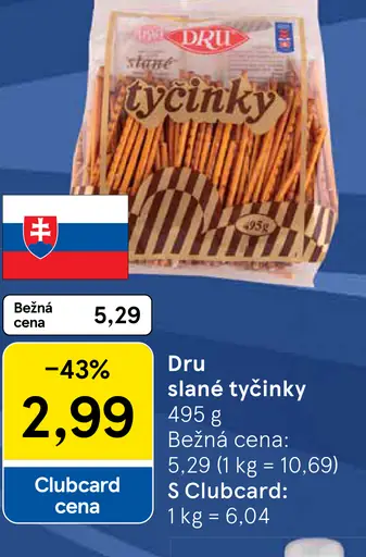 Dru slané tyčinky