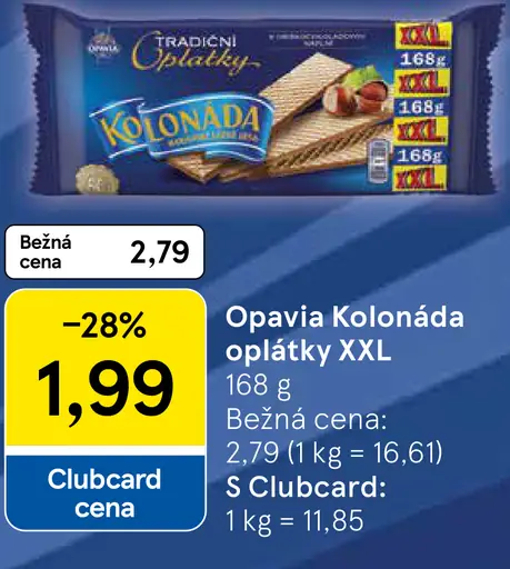 Opavia Kolonáda oplátky XXL
