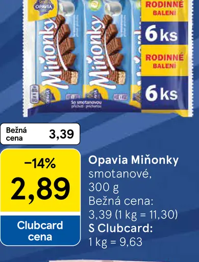 Opavia Miňonky smotanové