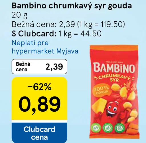 Bambino Chrumkavý syr gouda
