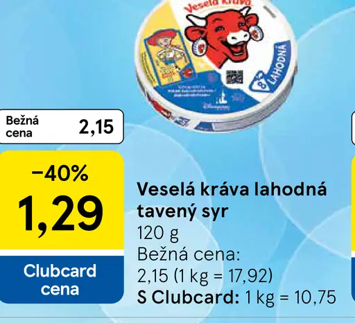 Veselá kráva Tavený syr