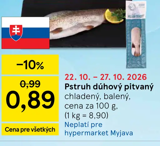 Pstruh dúhový pitvaný