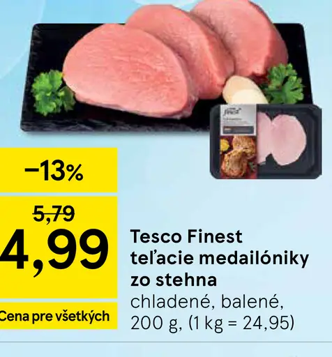 Tesco Finest teľacie medailóniky zo stehna