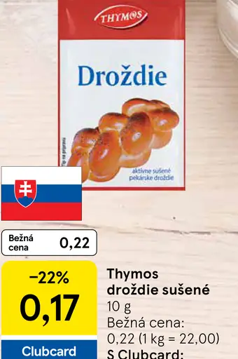 Thymos sušené droždie
