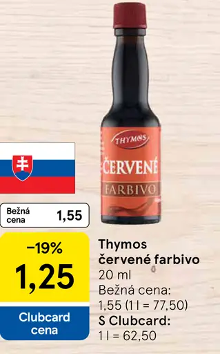 Thymos Červené farbivo