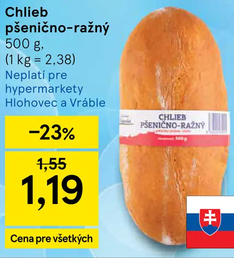 Chlieb pšenično-ražný