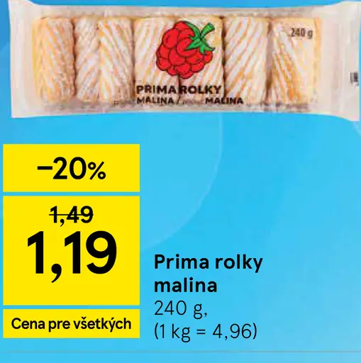 Prima rolky malina