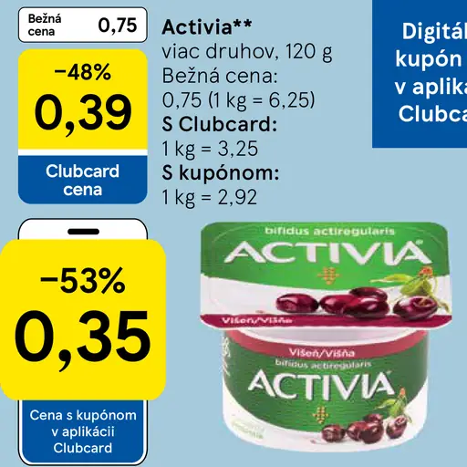 Activia jogurt višňa