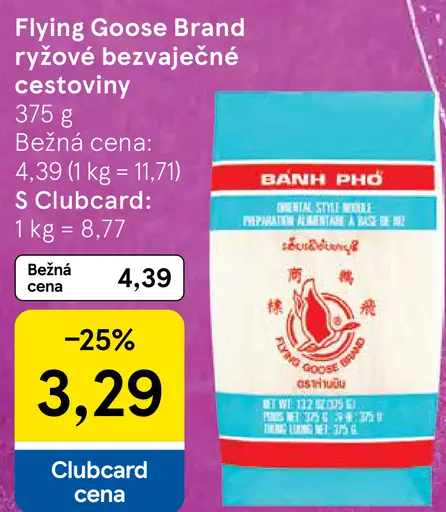 Flying Goose Brand Ryžové bezvaječné cestoviny