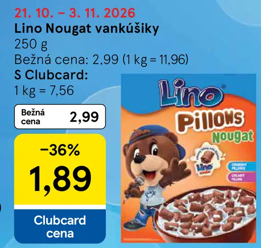 Lino Nougat vankúšiky