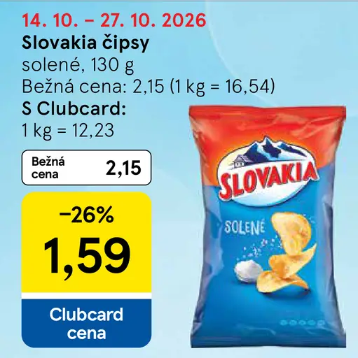 Slovakia chipsy solené