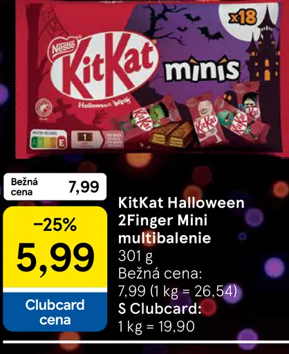 KitKat Halloween 2Finger Mini multibalenie