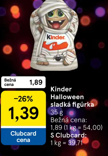 Kinder Halloween sladká figúrka