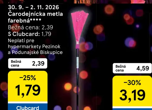Čarodejnícka metla farebná