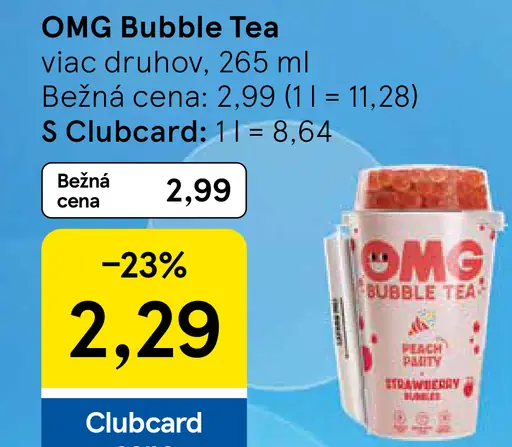 OMG Bubble Tea – rôzne druhy