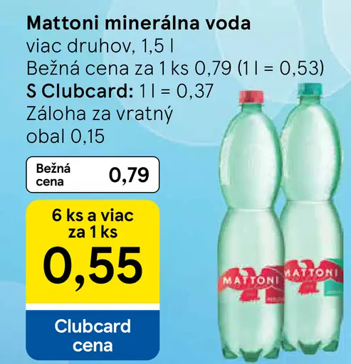 Mattoni Minerálna voda