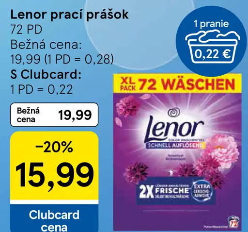 Lenor prací prášok