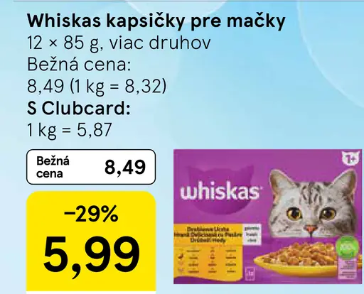 Whiskas Kapsičky pre mačky