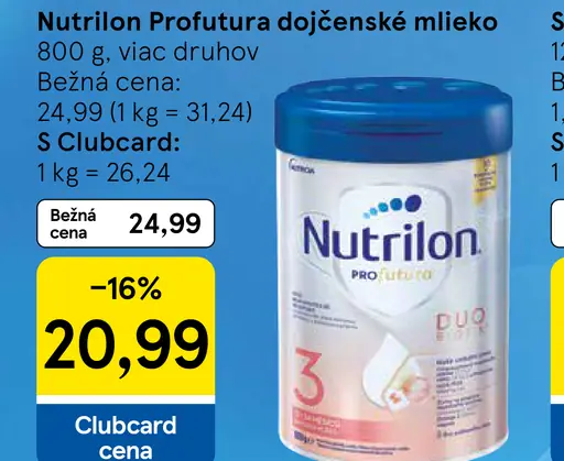 Nutrilon Profutura dojčenské mlieko