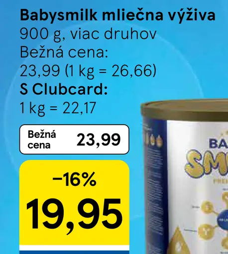Babysmilk mliečna výživa