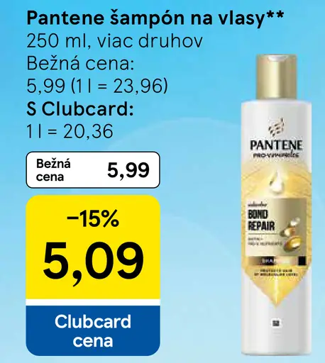 Pantene šampón na vlasy
