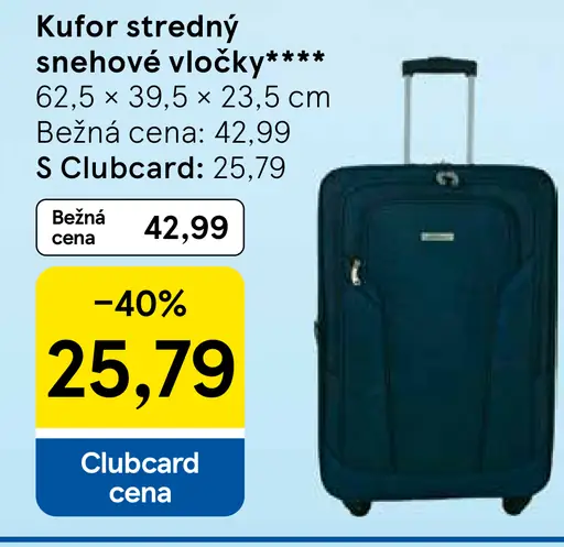 Kufor stredný Snehové vločky