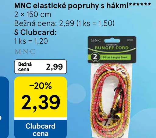 MNC elastické popruhy s hákmi