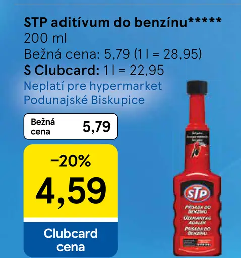 STP aditívum do benzínu