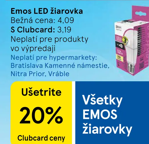 Emos LED žiarovka