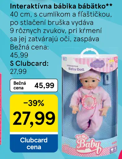Interaktívna bábika bábätko