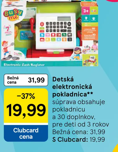 Detská elektronická pokladnica