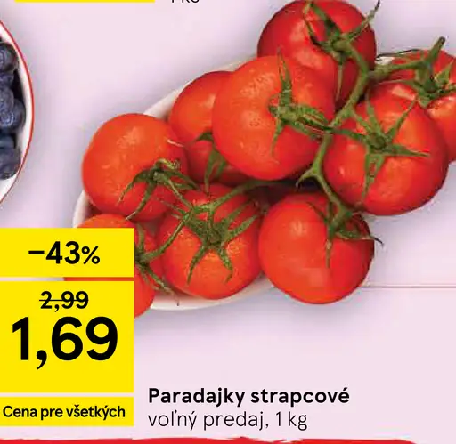 Paradajky strapcové