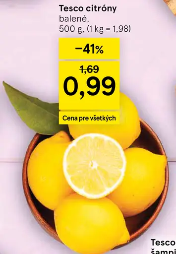 Tesco citróny