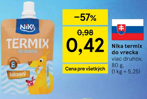 Nika termix do vrecka