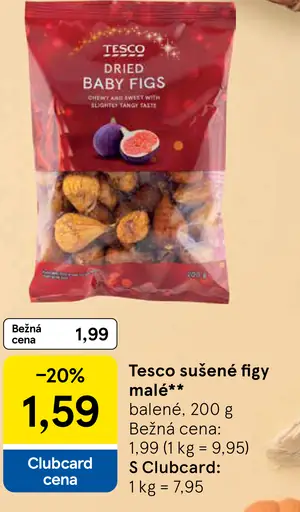 Tesco sušené figy malé