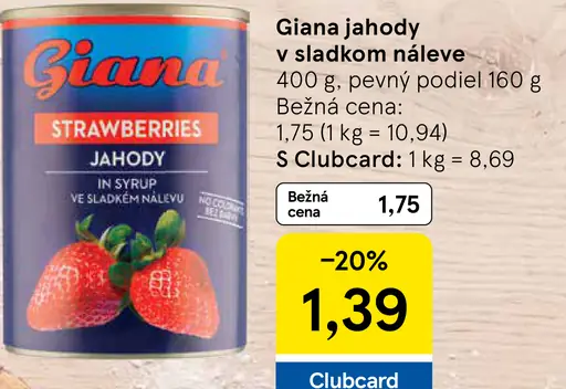 Giana jahody v sladkom náleve