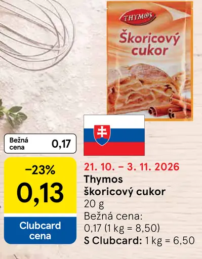 Thymos Škoricový cukor