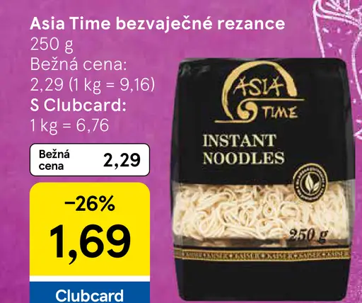 Asia Time bezvaječné rezance